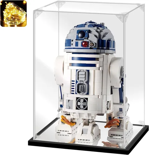 Vista 21 de Vitrina de acrílico para coleccionables, caja de exhibición de acrílico para Lego 43172, juguetes de construcción de castillos, estuche acrílico