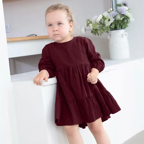 Vista 2 de Vestidos de punto de manga larga para niña pequeña, vestido de tul con estrellas esponjosas, vestido de princesa, vestido de tul para fiesta