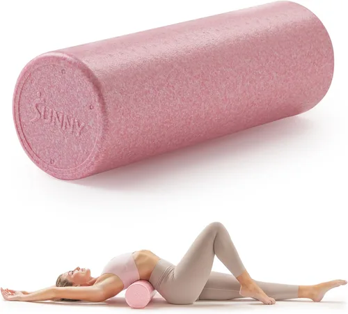 Vista 9 de Sunny Health & Fitness Rodillo de espuma de alta densidad de 12" a 36", para estiramiento y recuperación muscular - Negro, azul, rosa