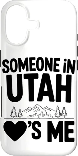 Vista 32 de Someone in Utah Loves Me Long Distance Family Case for iPhone 16