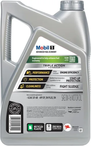 Vista 3 de Mobil 1 - Aceite sintético Advanced Fuel Economy 0W-16 para motor, 5 cuartos de galón
