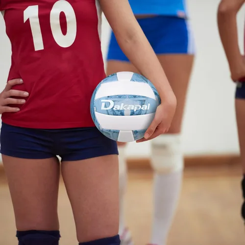 Vista 5 de Dakapal Balón de voleibol competitivo para interiores y exteriores, tamaño oficial 5, voleibol suave profesional (sin bomba)