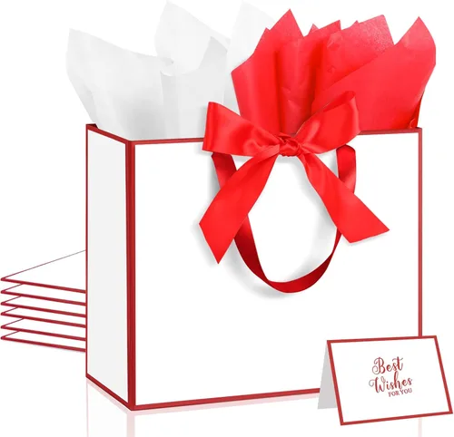 Vista 15 de Ethhqu Bolsas de regalo grandes con asas