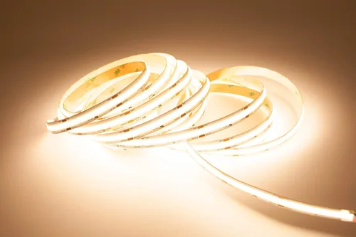 Vista 4 de COB - Tira de iluminación LED, alto CRI 90+, tira de luz LED de 3000 K 6375 lm por rollo, cinta flexible para debajo del gabinete, cocina, fuente