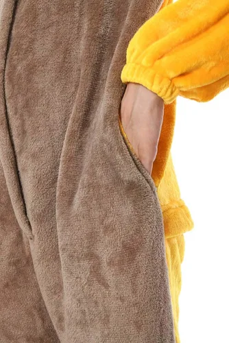 Vista 6 de OLAOLA Pijama de franela con diseño de panda rojo para adultos para el hogar ropa de dormir Halloween cosplay para mujeres y hombres