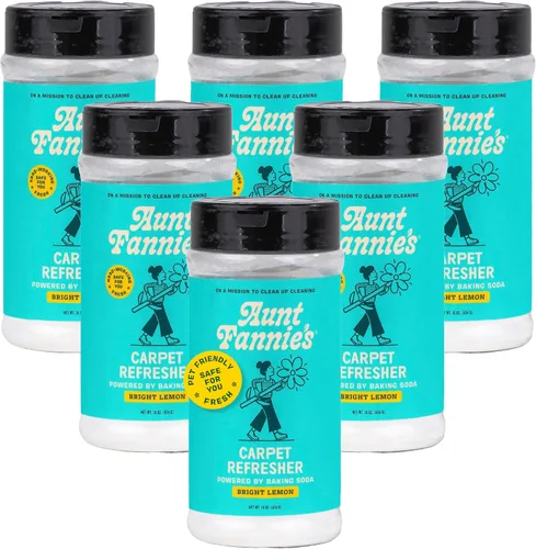 Vista 8 de Aunt Fannie's Polvo Refrescante y Desodorante para Alfombras, Eliminador de Olores Multiusos para Alfombras, Alfombras y Tapicería para Hogares
