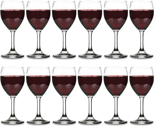 Vista 9 de Vikko Copas de vino pequeñas de 8.5 onzas, juego de 6, vidrio transparente, tallo duradero, apto para lavavajillas