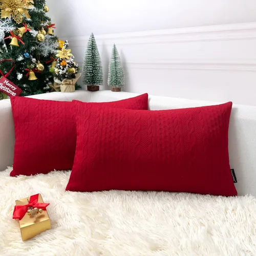 Vista 22 de Booque Valley Paquete de 4 fundas de almohada azules de 18 x 18 pulgadas, fundas de almohada decorativas de verano para sofá, estilo campestre