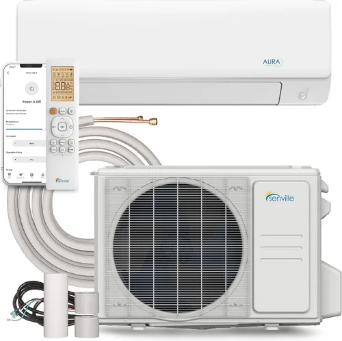 Vista 9 de Senville AURA Mini Split Aire Acondicionado, Bomba de Calor, Blanco, 6000