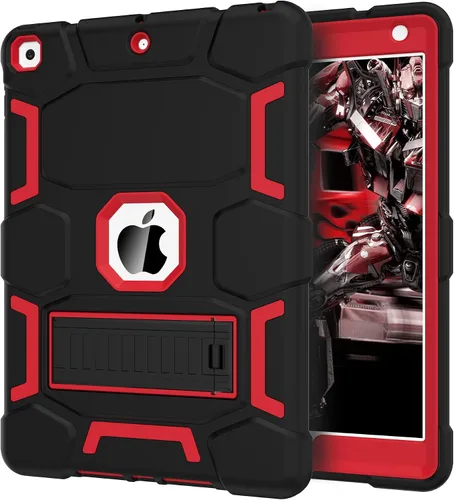 Vista 29 de CCMAO Funda para iPad de 6ª/5ª generación (9.7 pulgadas, 2018/2017), iPad Air de 2ª generación (2014) con soporte, funda protectora híbrida a prueba