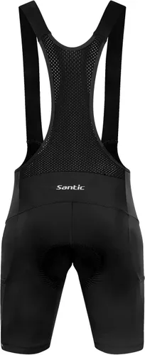 Vista 3 de Santic Pantalones cortos de ciclismo para hombre, acolchado 4D, transpirable, para ciclismo de carretera, ciclismo, ciclismo, ciclismo, gel de viaje