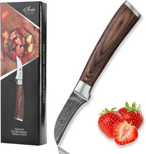 Vista 11 de Wakoli EDIB - Cuchillo deshuesador de damasco, hoja de precisión de 5.7 pulgadas, cuchillo de cocina profesional con núcleo VG10, mango ergonómico