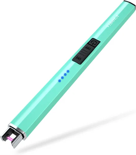 Vista 8 de Encendedor eléctrico recargable de velas de plasma de arco, sin llama, resistente al viento, encendedor USB, protección de seguridad múltiple