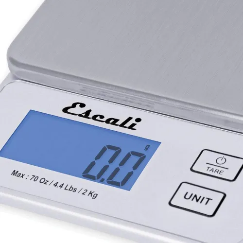 Vista 4 de EscaliVera PR2000S Cocina de alta precisión compacta / hornear / a escala de hierbas, mide los ingredientes líquidos y secos, pantalla digital LCD