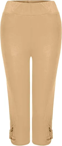 Vista 36 de Pantalones capri para mujer, estilo casual, de verano, elásticos, de cintura alta, pantalones de yoga, ajuste atlético, pantalones deportivos