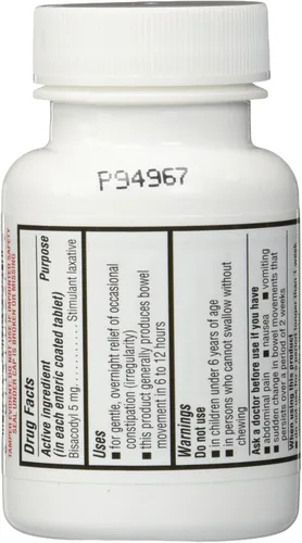 Vista 2 de Equate - Tabletas laxantes para mujer, bisacodilo 5 mg 120 unidades (dos botellas de 60 unidades) Comparar con Correctol