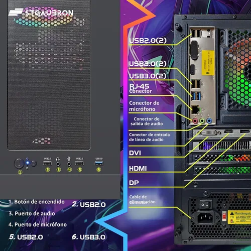 Vista 7 de STGAubron Computadora de escritorio para videojuegos, Radeon RX 560 4G GDDR5, Intel Core i5 3.2G hasta 3.6G, 16G RAM, 512G SSD, WiFi 600M, BT 5.0