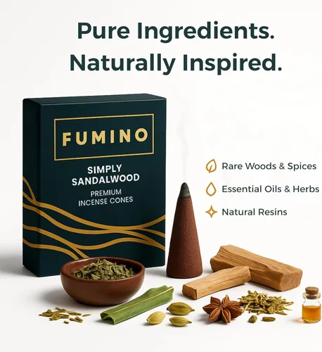 Vista 5 de Conos de incienso Fumino Fresh Paquete de 6 cajas de 90 piezas Masala Agarbatti Joss fragancia para relajación y meditación, aroma de decoración
