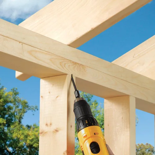 Vista 3 de FastenMaster TimberLOK Tornillo para madera reforzado, paquete de 12 unidades, FMTLOK212-12
