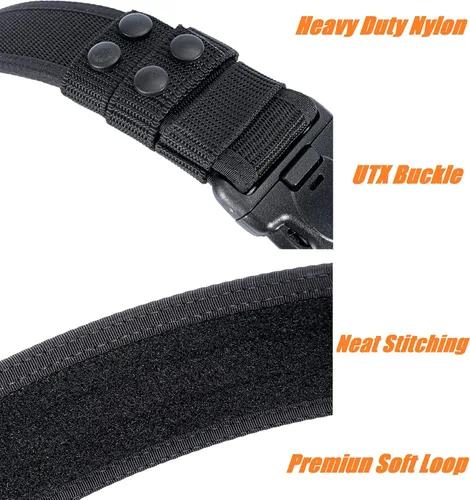 Vista 6 de Deber Cinturón Policial Seguridad Policial 2"/2.25" Cinturón táctico de la Patrulla