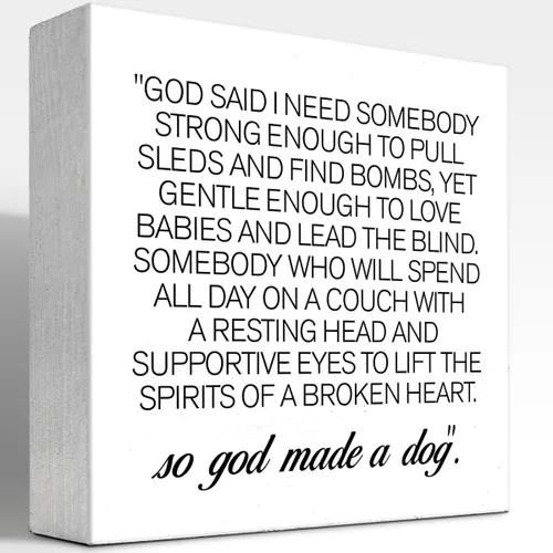 Vista 9 de z-crange Hug Cute Pet Heart Paw Print Wood Block Sign Decoración de escritorio, divertida caja de madera para mascotas, gatos, perros, caja