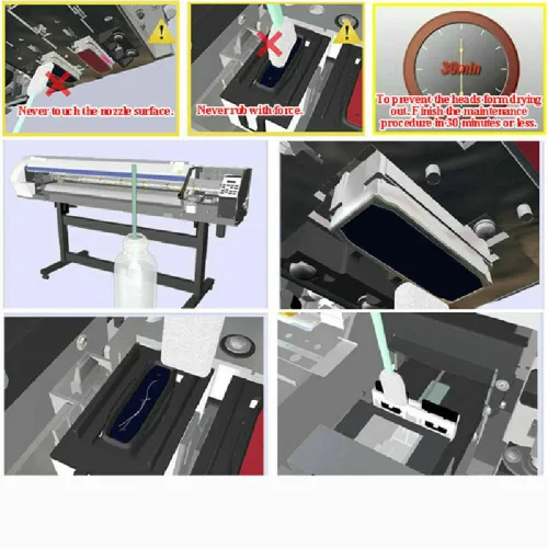 Vista 6 de Bastoncillos de limpieza de 50 piezas con punta de espuma para Roland para Mimaki para Mutoh para Epson accesorio de impresora