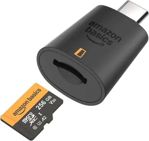 Vista 6 de Amazon Basics Tarjeta microSDXC de 256 GB con adaptador, velocidad de lectura de hasta 200 MB/s, paquete de 1