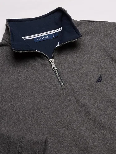 Vista 2 de Nautica Sudadera de forro polar con cremallera de 14 para hombre