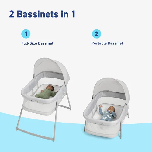 Vista 2 de Graco® DreamMore™ 2 en 1 moisés portátil, Bella