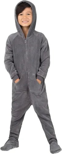 Vista 11 de Footed Pajamas - Pijama de una pieza de chenilla para niños pequeños Enterizo de pijama de una pieza para niños y niñas Unisex