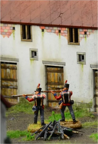 Vista 11 de Italeri 6197 Waterloo 1815 La Haye Sainte Diorama escala 1/72