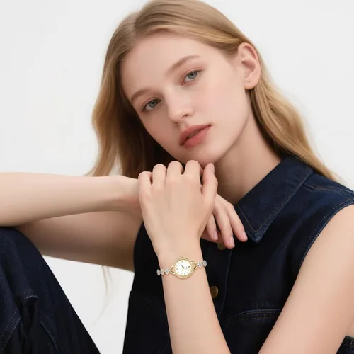 Vista 4 de Avaner Relojes de pulsera para mujer reloj de cuarzo analógico elegante con diamantes de imitación y correa delgada para mujer