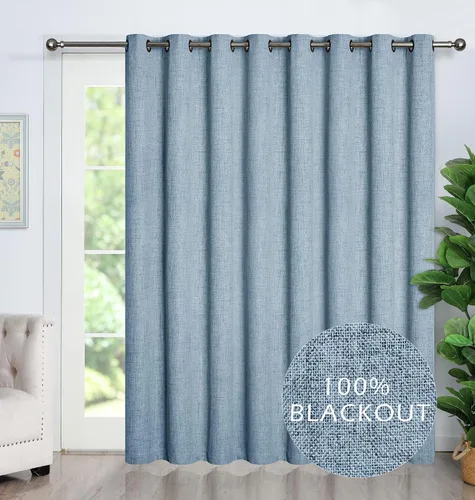 Vista 21 de Cortinas opacas con aspecto de lino de 84 pulgadas de largo, 100% absolutamente opacas, con aislamiento térmico, ahorro de energía, con textura, 2