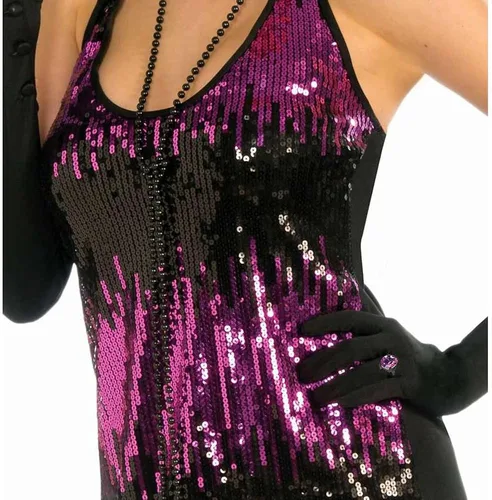 Vista 2 de Forum Novelties Women Roaring 20Sassy en lentejuelas Flapper Disfraz Vestido