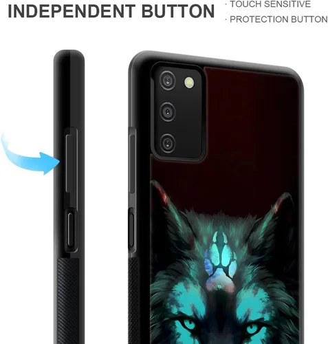Vista 4 de CARLOCA Funda compatible con Samsung Galaxy S20 FE, diseño gráfico de identidad negro espiritual lobo, a prueba de golpes, antiarañazos