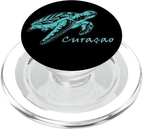 Vista 7 de Tortuga marina de Curazao, buceo, regalo de recuerdo del Caribe, PopSockets intercambiables PopGrip