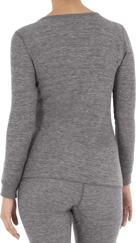 Vista 2 de Fruit of the Loom Cuello en V térmico micro waffle para mujer