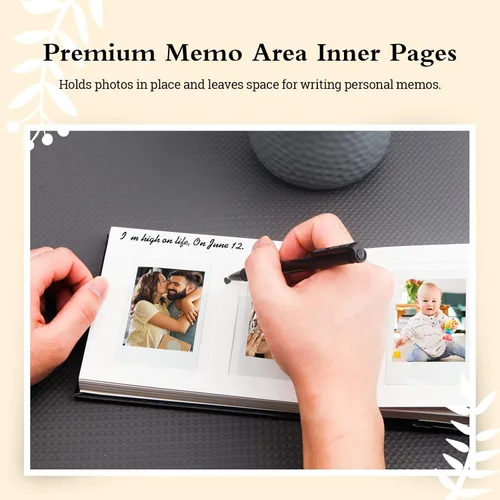 Vista 2 de Veicevol Álbum de fotos con espacio de escritura para cámara instantánea Fujifilm Instax Mini 12 11 9 40 90 8 7 Evo Liplay - Álbum de fotos de 64