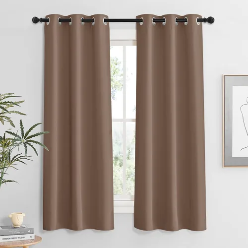 Vista 58 de RYB HOME - Cortinas para armario de 36 pulgadas, cortinas para oscurecer la habitación con ojales resistentes a la oxidación, cortinas de Aqua