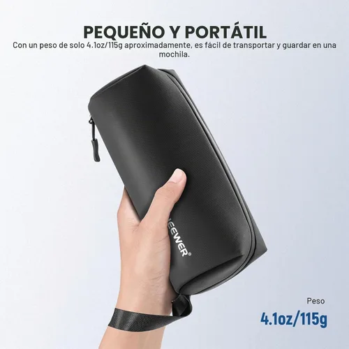 Vista 5 de NEEWER Bolsa de transporte para bolsillo 4 bolsillos 3, protección a prueba de polvo, a prueba de salpicaduras, absorción de golpes, resistente a