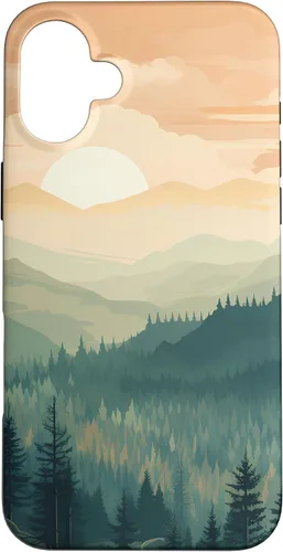 Vista 22 de iPhone 16 Landscape Nature Mountains Trees Case