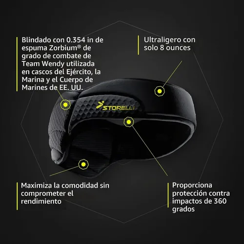 Vista 7 de Storelli ExoShield Head Guard, Military-Grade Head Protection, Foam Padded Headband