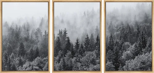 Vista 100 de wall26 Lienzo enmarcado para pared, juego de arte de noche estrellada sobre montañas, cielo nocturno tranquilo, naturaleza, desierto, fotografía