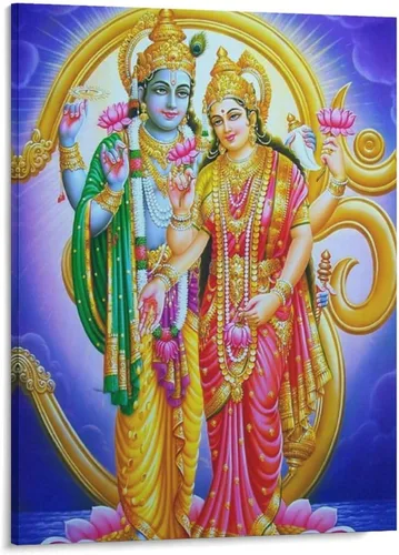 Vista 26 de Póster artístico con texto en inglés «Lord Shiva And His Family» («Lord Shiva And His Family») - Póster decorativo moderno para decorar la pared