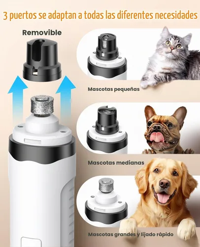 Vista 8 de oneisall Aspiradora de aseo para perros, molinillo de uñas para perros y kit de recortador de patas