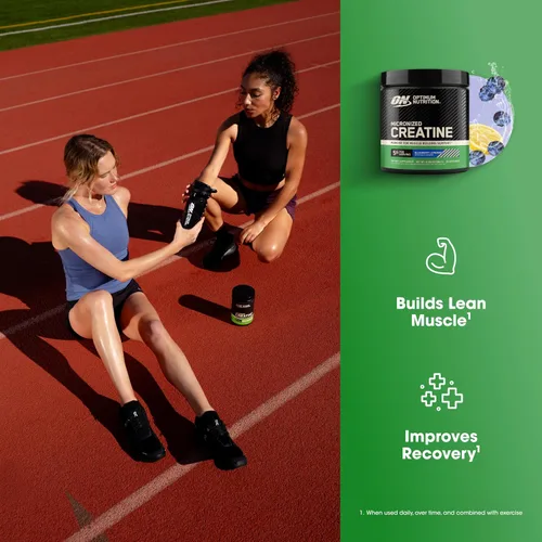 Vista 4 de Optimum Nutrition Monohidrato de creatina en polvo, limonada de arándanos