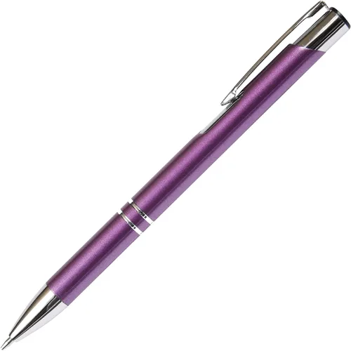Vista 2 de Hermoso lápiz mecánico JJ morado económico, repuesto de plomo estándar de 0.028 in, nombre grabado gratuito en lápiz, promociona tu negocio
