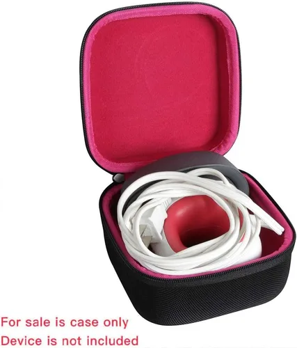 Vista 2 de Hermitshell Estuche rígido de viaje para Cricut Easy Press Mini máquina de prensa de calor (negro + rosa)