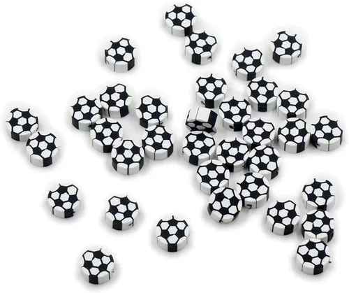 Vista 14 de 100 piezas de cuentas de arcilla polimérica Heishi espaciadoras mixtas, suministros para hacer pulseras, pendientes, collares de bricolaje, Bandera