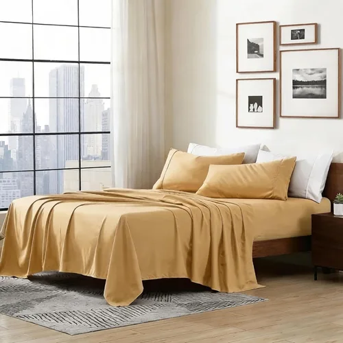 Vista 13 de Cathay Home Essentials Juego de sábanas de microfibra ultra suave, hipoalergénicas, resistentes a las arrugas, doble cepillado, color aguamarina Aqua